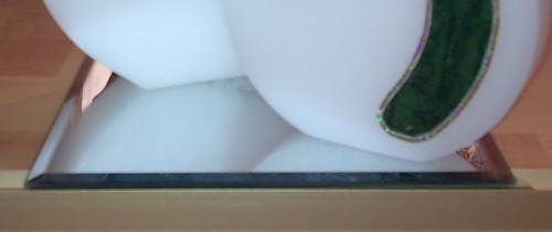 Spiegelplatte als Kerzenteller für Scheibenkerzen